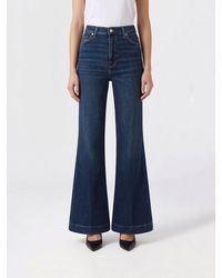 7 For All Mankind - High-Waisted Flared Jeans - Lyst