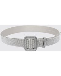 Benedetta Bruzziches - Satin Belt With Crystal Jewelled Buckle - Lyst