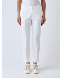 PT Torino - Cotton Slim Trousers - Lyst