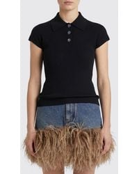Dolce & Gabbana - Dolce &Amp Gabbana Ribbed Viscose Knit Polo Shirt - Lyst