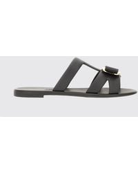 Ferragamo - New Vara Pvc Slides With Iconic Bow And Low Heel - Lyst