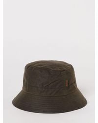Barbour - Waxed Cotton Hat - Lyst