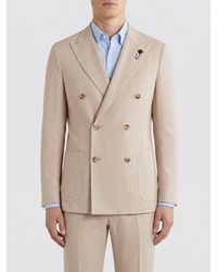 Lardini - Double-Breasted Cotton Jacket - Lyst