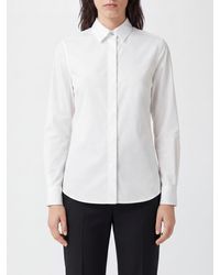 Burberry - Slim Fit Cotton Poplin Shirt With Concealed Placket - Lyst