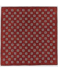 Brunello Cucinelli - Pañuelo De Bolsillo De Seda Con Estampado Geométrico - Lyst