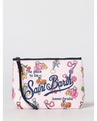 MC2 Saint Barth - Aline Striped Polyester Pouch - Lyst
