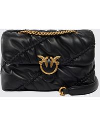 Pinko - Classic Love Bag Puff Quilted Nappa Leather Crossbody Bag - Lyst
