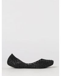 Melissa - Campana Perforated Glitter Pvc Ballet Flats With Round Toe - Lyst