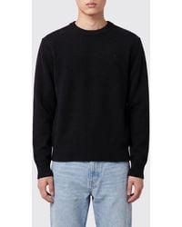 Ami Paris - Crewneck Wool Jumper With Ami De Coeur Logo Embroidery - Lyst