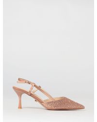 Twentyfourhaitch - San Francisco Satin Slingbacks With Rhinestones - Lyst