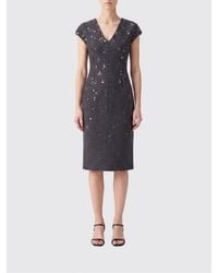 Jil Sander - Virgin Wool Midi Sheath Dress With Sequins And Slit - Lyst