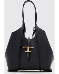 Tod's - T Timeless Small Leather Shopping Bag - Lyst
