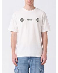 Barrow - Cotton T-Shirt With Graphic Print And Contrast Logo - Lyst
