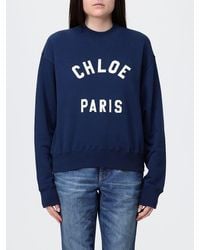 Chloé - Chlo&Eacute Cotton Crewneck Sweatshirt With Logo - Lyst