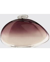 Benedetta Bruzziches - Ariel Methacrylate Clutch With Asymmetrical Shape And Silk Lining - Lyst