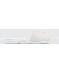 Gucci - Calfskin Leather Slides With Embossed Gg Monogram - Lyst