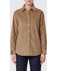 DARKPARK - Long-Sleeved Corduroy Shirt With French Collar - Lyst