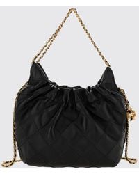 Tory Burch - Fleming Mini Leather Shoulder Bag With Chain Handle - Lyst