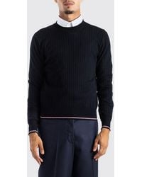 Thom Browne - Slim Fit Wool-Blend 4-Bar Crewneck Jumper - Lyst