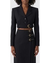 Chloé - Chlo&Eacute Cropped Buckle Blazer - Lyst