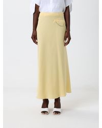 ARMANI EXCHANGE - Long Satin Skirt - Lyst