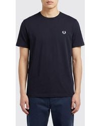 Fred Perry - Basic Cotton T-Shirt - Lyst