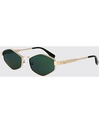 KARL LAGERFELD - Irregular Shape Metal Sunglasses With Embossed Logo - Lyst
