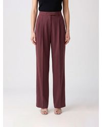 Saint Laurent - Silk Tailored Trousers - Lyst