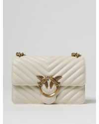 Pinko - Love One Mini Tasche Aus Gestepptem Nappa - Lyst