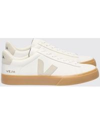 Veja - Campo Chromefree Leather Trainers With Contrast Logo - Lyst