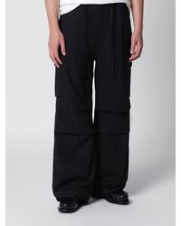 Needles - Wide-Leg Cotton-Blend Cargo Trousers With Elasticated Waist - Lyst