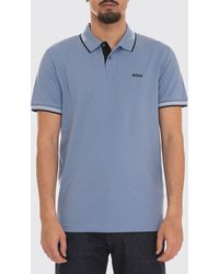BOSS - Cotton Polo With Logo - Lyst