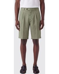 PT Torino - Linen And Cotton Blend Chino Shorts - Lyst