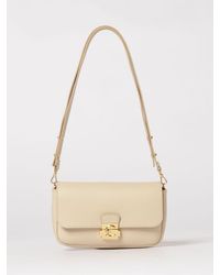Coccinelle - C-Me Lock Mini Hammered Leather Bag - Lyst