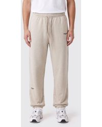 Represent - Contrast Embroidered Logo Cotton Jogging Trousers - Lyst