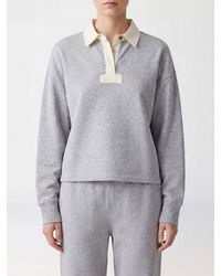 Rag & Bone - Long-Sleeved Cotton-Blend Polo Shirt With Dropped Shoulders - Lyst
