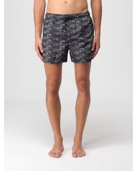 EA7 - Stylish All-Over Printed Swim Shorts For Comfortable Water Activities - Lyst