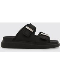 McQueen - Double Strap Rubber Sandals - Lyst