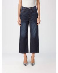 Philipp Plein - High-Waisted Wide Leg Cropped Stretch Denim Jeans - Lyst