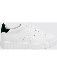 Hogan - H677 Bicolor Calfskin Sneakers With Perforated H Logo - Lyst