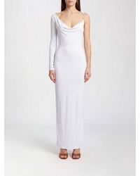 Elisabetta Franchi - Jersey One Shoulder Dress - Lyst
