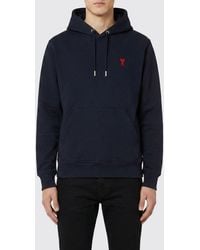 Ami Paris - Cotton Hoodie - Lyst
