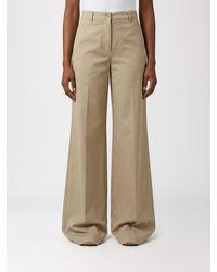 Aspesi - Stretch Cotton Flared Trousers - Lyst