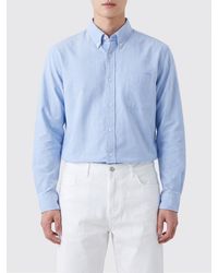 Sebago - Long-Sleeve Cotton Shirt With Button-Down Collar And Patch Pocket - Lyst