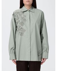 Liu Jo - Cotton Shirt With Floral Print - Lyst