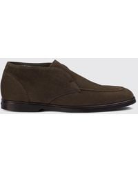 Doucal's - Suede Calfskin Chukka Boots With Raised Apron Toe - Lyst