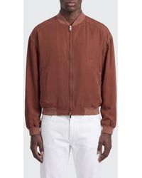 Versace - Silk Bomber Jacket - Lyst
