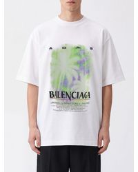 Balenciaga - Relaxed Fit Cotton T-Shirt With Graphic Logo Print - Lyst