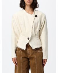 Isabel Marant - Double-Breasted Virgin Wool Blazer With Asymmetric Hem - Lyst