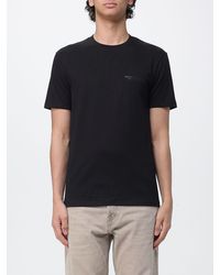 ARMANI EXCHANGE - Crew Neck Cotton T-Shirt With Logo - Lyst